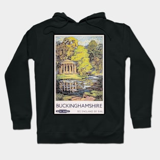 Buckinghamshire - Vintage Railway Travel Poster - 1950s Hoodie